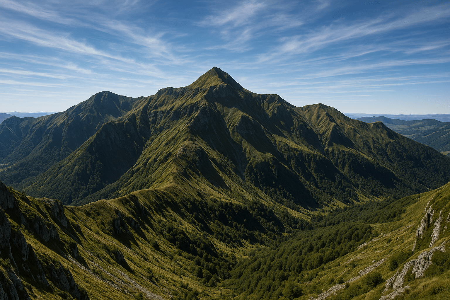 Plomb du Cantal : guide complet d&rsquo;ascension (&eacute;t&eacute; & hiver) &mdash; itin&eacute;raires et s&eacute;curit&eacute;